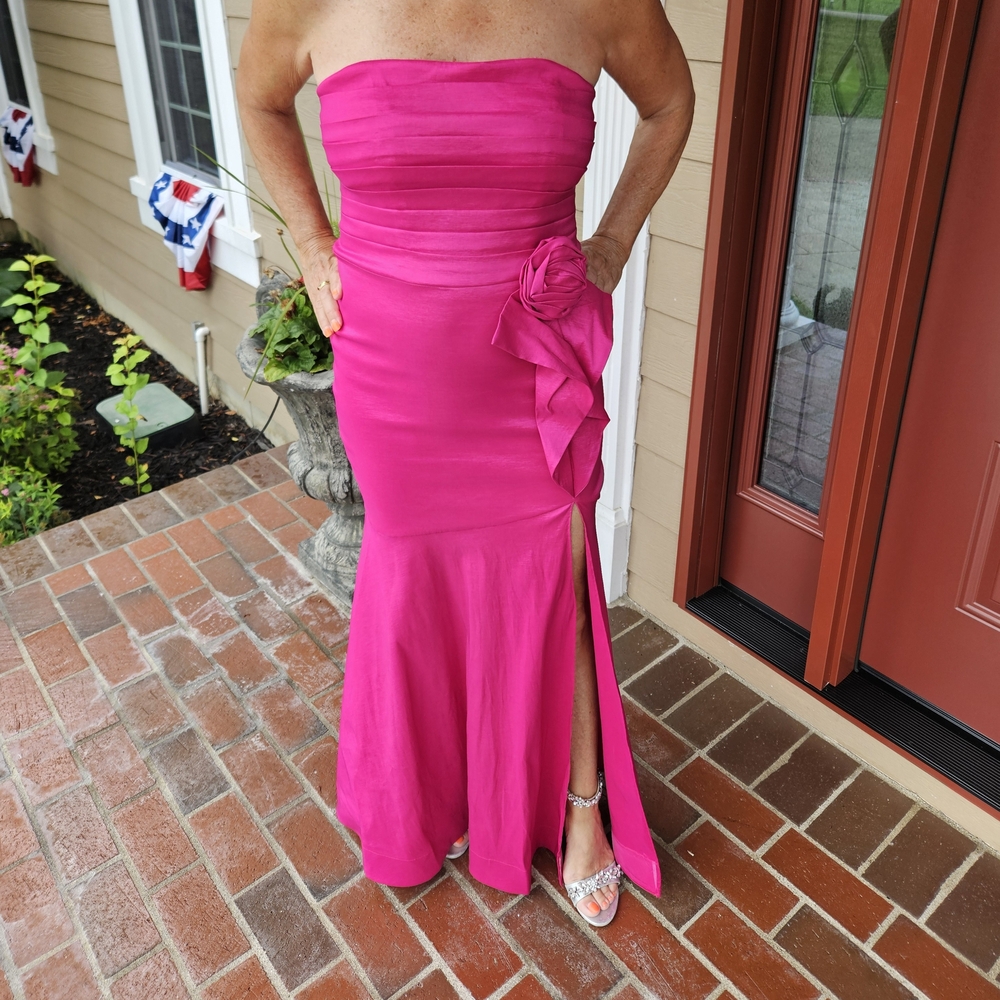Blondie Nites Strapless Pink Gown